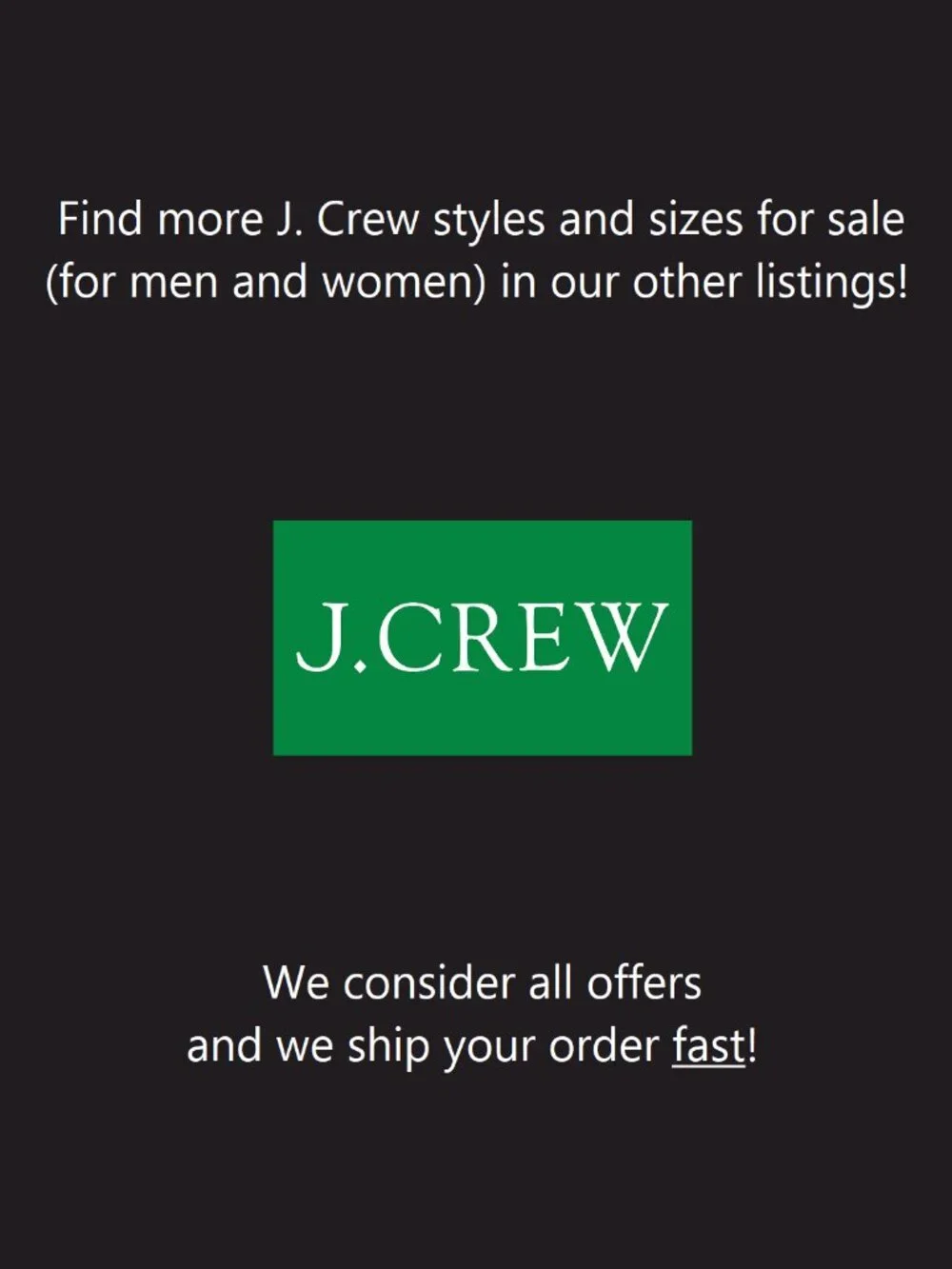 J CREW 100% Cotton Essential Tee - Short Sleeve T Shirt - MEDIUM - NWT